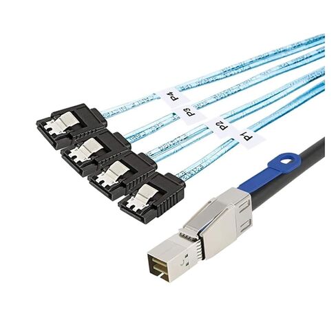 0.5M خارجي M1NI S/A/S HD SFF-8644 إلى 4 منفذ SATA 7P كابل بيانات القرص الصلب الإناث in Kuwait