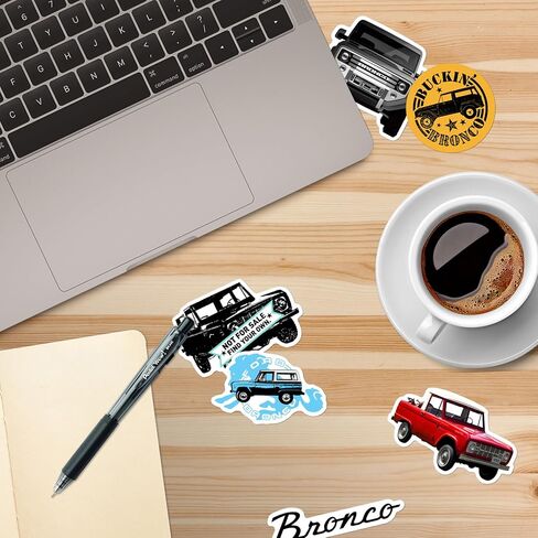 Ford Bronco 50ct Vinyl Large Deluxe Deluxe Package Pack -Pack - محمول ، زجاجة ماء ، سجل قصاصات ، قرص ، لوح التزلج ، داخلي/في الهواء الطلق in Kuwait