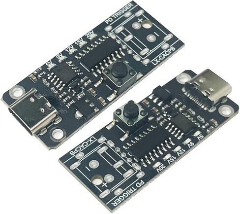 2PCS USB-C 5A لوحة مشغل PD ، Type-C الإناث الإنتاجية PD QC DC 5V 9V 12V 15V 20V وحدة تحريك الطاقة السريعة القابلة للتعديل ، لوحة شرك USB لاختبار الشيخوخة in Kuwait