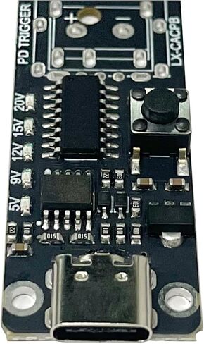 2PCS USB-C 5A لوحة مشغل PD ، Type-C الإناث الإنتاجية PD QC DC 5V 9V 12V 15V 20V وحدة تحريك الطاقة السريعة القابلة للتعديل ، لوحة شرك USB لاختبار الشيخوخة in Kuwait