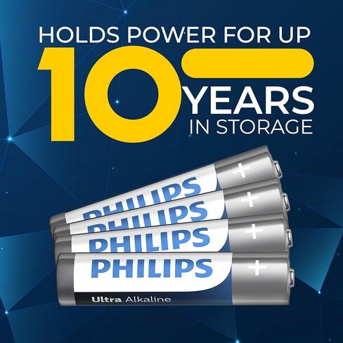 Philips-حزمة التحرير والسرد AA و AAA 48 Count ، حزمة متنوعة من بطارية فائقة القلوية ، مدتها 24 عبوة ، عمرها 10 سنوات ، قوة طويلة الأمد ، عبوات قابلة لإعادة التغليف ، متينة ومقاومة للتسرب. in Saudi Arabia