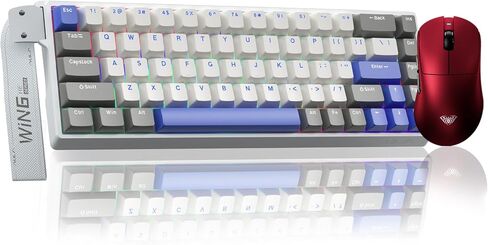 AULA Wireless Keyboard and Mouse Combo, WIN68 HE MAX Magnetic Switch Wired Mechanical Gaming Keyboard SC900 Pro Wireless Mouse in Saudi Arabia