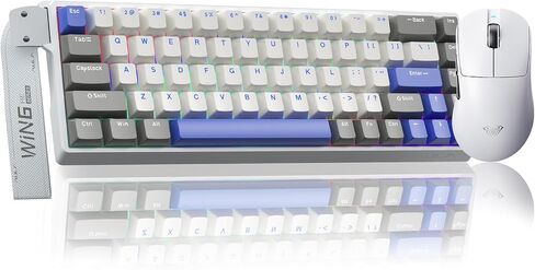 Aula Wireless Keyboard و Mouse Combo ، Win68 He Max Magnetic Switch Wired Mechanical Gaming Keyboard SC900 Max Wireless Mouse in Saudi Arabia