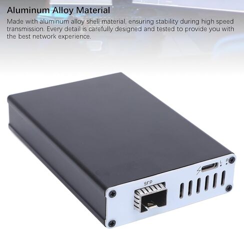 بطاقة شبكة 25G ، سدادات بطاقة شبكة USB4 SFP عالية السرعة سعة 25 جيجابت في الثانية مع قذيفة ألومنيوم ، لأنظمة MacOS WinOS (منفذ واحد) in Kuwait