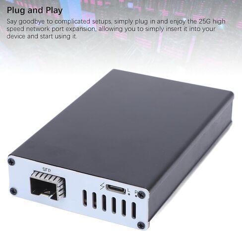 بطاقة شبكة 25G ، سدادات بطاقة شبكة USB4 SFP عالية السرعة سعة 25 جيجابت في الثانية مع قذيفة ألومنيوم ، لأنظمة MacOS WinOS (منفذ واحد) in Kuwait