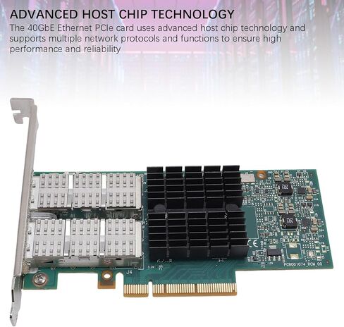Tangxi 40GB بطاقة PCIe Ethernet ، معدل نقل المنفذ المزدوج 80 جيجابت في الثانية مع واجهة PCI Express 3.0 x8 ، لمراكز البيانات الحوسبة السحابية مجموعات الحوسبة عالية الأداء in Saudi Arabia