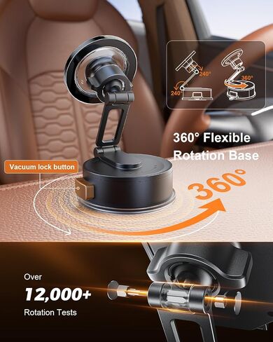 SuperOne for Magsafe Car Mount [80+رطلًا أقوى شفطًا و 2400GF أقوى مغناطيسي] in Kuwait