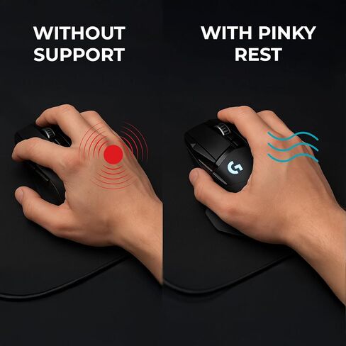 Pinky Finger Rest متوافق مع G502 Hero - MOD المريح للهدف من أجل الهدف الدقيق ، راحة الألعاب وإغاثة التعب اليدوي in Kuwait