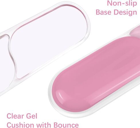 MOSISO Gel Keyboard Wrist Rest&Wrist Support for Mouse, Streamlined Ergonomic Soft Cooling Gel Mousepad Pain Relief Easy Typing Pad Non-Slip Computer Laptop Home/Office, Cherry Pink in Saudi Arabia