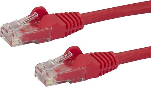 Startech.com 75 Ft Red Snagless Cat6 Utp Patch Cable - Category 6 - 75 Ft - 1 X Rj-45 Male Network - 1 X Rj-45 Male Network - Red - Rohs Compliance in Saudi Arabia