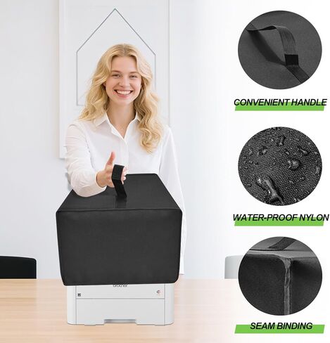 غطاء الغبار متوافق مع Brother HL-L3280CDW طابعة ألوان رقمية مضغوطة ، حالة غلاف الغبار المضاد للماء الثقيلة-18.5 × 17.7 × 11.4in (رمادي فضية) in Kuwait