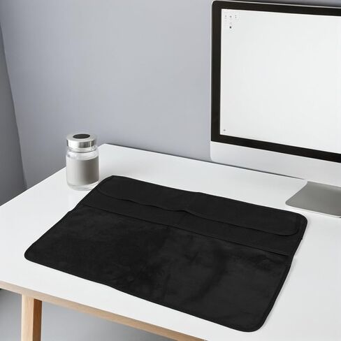 Dustproof Monitor Cover: Waterproof Computer Screen Protector with Back Pocket - Desktop Display Dust Protective Sleeve Compatible for Apple 24-Inch in Saudi Arabia
