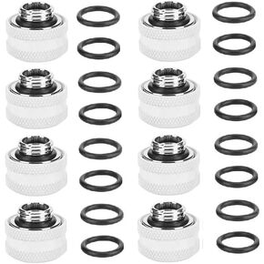 8 Pcs of FreezeMod G1/4" to 14mm OD Compression Fitting for Hard Rigid Tubing (Green) in Kuwait