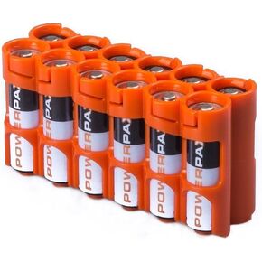 Storacell 12AAORG by Powerpax AA Battery Caddy, Orange, Holds 12 Batteries in Saudi Arabia