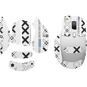 Mouse Grip Tape Full Coverage for Keychron M6, Mouse Anti Slip Grip Tape,Self-Adhesive PreCut Sweat-Resistant Professional Mice Upgrade Kit(White) in Kuwait