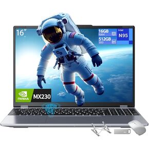16 "ألعاب الكمبيوتر المحمول Core N95 ، Geforce MX230،16GB RAM ، 512GB SSD ، WIN 11 PRO ، FHD Display （1920 × 1200P ، الكمبيوتر التجاري ، WiFi 5 ، Bluetooth 4.2 ، لوحة مفاتيح الإضاءة الخلفية ، بصمات الأصابع ، المحفوظات الخفيفة الوزن الخفيفة ، in Kuwait