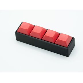 Black Four-Button Clicky Mechanical Switch Fidget Toy | Stim Toy, Stress Relief, ADHD (Black Keycaps) in Kuwait