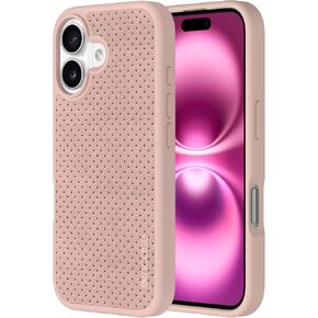 Incase City Case Slim MagSafe Compatible Apple iPhone 16, Protective Cover with 10 Ft Drop Protection Raised Edges Enhanced Screen Protection (Slate Gray Perforated Vegan Leather, iPhone 16 Pro) in Kuwait