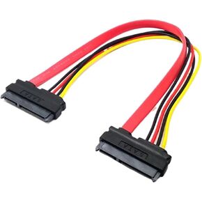 Male to Female Adapter Cable Converter 22Pin Sata with 7pin+15pin Female to Female SATA Power Data Cable 30/50cm(Female to Female50cm) in Saudi Arabia