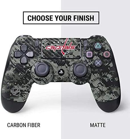 Skinit Decal Gaming Skin Compatible with PS4 Controller - Officially Licensed NHL Washington Capitals Distressed Design in Saudi Arabia