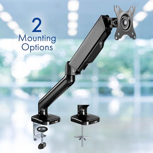 Dual Spring LCD Monitor Arms with USB and Multimedia Ports for: HP 24mh FHD Monitor - Computer Monitor with 23.8-Inch IPS Display (1080p) (1D0J9AA#ABA) in Kuwait