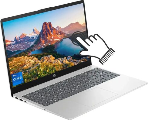 HP 15.6 "FHD Touchscreen Laptop ، Intel Core I7-1355U (حتى 5.0 جيجاهرتز) ، ذاكرة وصول عشوائي 32 جيجابايت ، 1 تيرابايت NVME SSD ، Wi-Fi 6 ، لوحة مفاتيح رقمية ، رسوم سريعة ، كاميرا الويب ، النوع C ، Windows 11 Home ، W/BWE Accessories in Kuwait