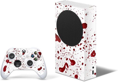 متوافق مع جلد X1 Series S بواسطة Zoomhitskins ، Blood Splatter Red White ، Date ، خالية من الفقاعات ، خالية من goo ، مصنوعة في الولايات المتحدة الأمريكية in Saudi Arabia
