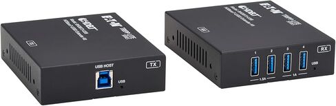 Tripp Lite 4-Port USB Extender Over Ethernet Kit, HDBaseT-USB3 Over Cat6a, 5 Gbps USB-A 3.2 Gen 1, Up to 328 Feet / 100 Meters, Power Over Cable, RS-232, TAA Compliant, 1-Year Warranty (BHDBT3-USB) in Saudi Arabia