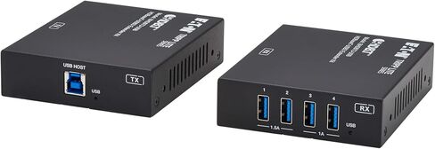 Tripp Lite 4-Port USB Extender Over Ethernet Kit, HDBaseT-USB3 Over Cat6a, 5 Gbps USB-A 3.2 Gen 1, Up to 328 Feet / 100 Meters, Power Over Cable, RS-232, TAA Compliant, 1-Year Warranty (BHDBT3-USB) in Saudi Arabia