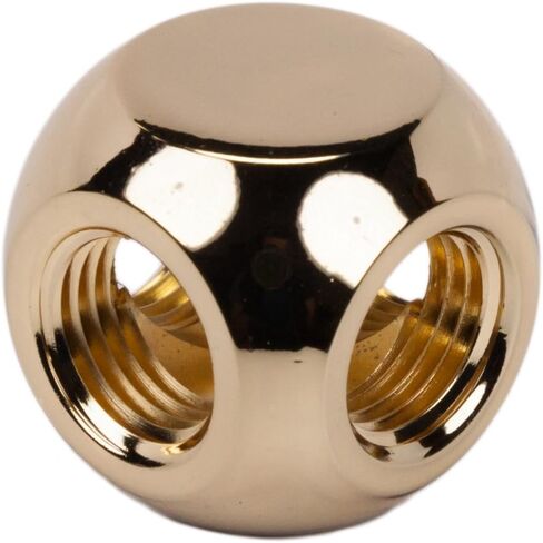 Barrow G1/4" 4-way Ball Fitting, Gold in Saudi Arabia