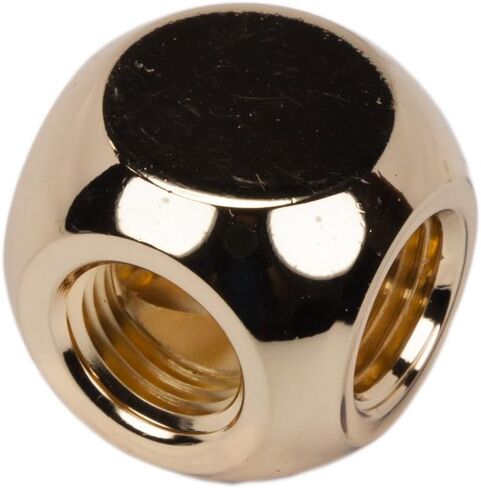 Barrow G1/4" 4-way Ball Fitting, Gold in Saudi Arabia