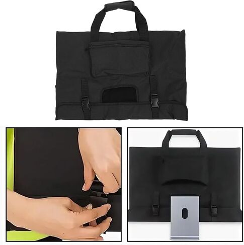 ASIXXSIX Monitor Carry Caseing ، 600 D Oxford Cloth Switch Grass Cover مع بطانة مبطنة ، وحالة سفر شاشة واقية لشاشات وشاشات LCD 24 " in Kuwait