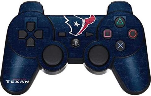 ألعاب Skinit Scenit Gaming Skin متوافقة مع وحدة تحكم لاسلكية Dual Frack Dual PS3 - NFL Houston Texans التصميم المتعثرة رسميًا in Saudi Arabia