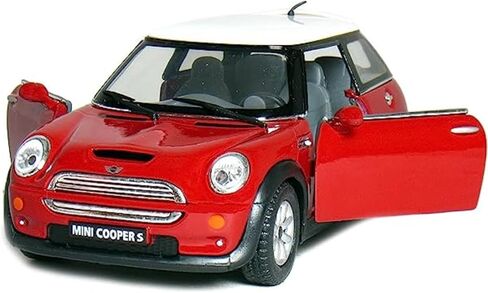 KiNSMART Mini Cooper S with British Flag 5" 1:28 Scale Die Cast Metal Model Toy Car SetOf4 in Saudi Arabia