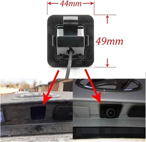 CCD HD AHD FISHEYE VIEW CAMERA ، متوافقة مع HYUNDAI ELANTRA MK5 2010 2011 2012 2013 2014 2015 2017 2018 in Saudi Arabia