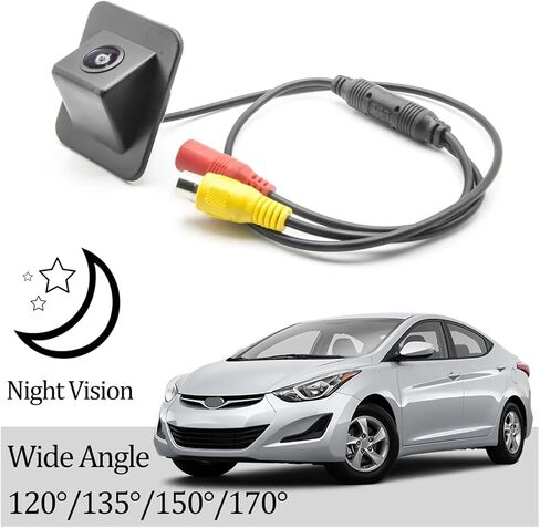 CCD HD AHD FISHEYE VIEW CAMERA ، متوافقة مع HYUNDAI ELANTRA MK5 2010 2011 2012 2013 2014 2015 2017 2018 in Saudi Arabia