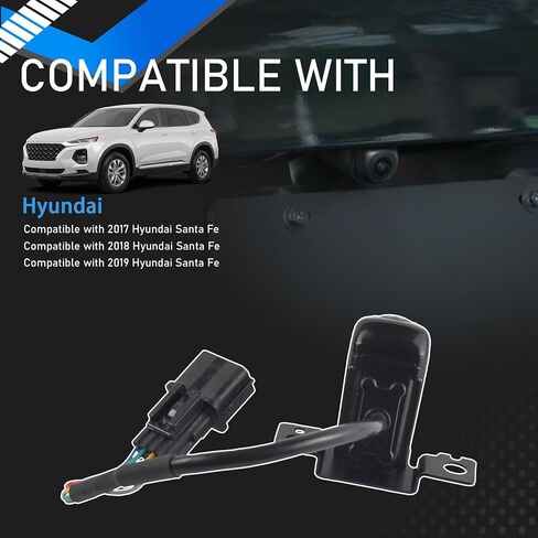 Rear View Backup Camera Parking Aid Camera Compatible with 2017-2019 Hyundai Santa Fe Replaces 95760-B8650 95760B8650 95760-B8640 95760B8640 95760-B8641 95760B8641 in Saudi Arabia