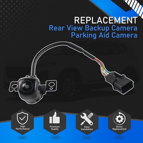 Rear View Backup Camera Parking Aid Camera Compatible with 2017-2019 Hyundai Santa Fe Replaces 95760-B8650 95760B8650 95760-B8640 95760B8640 95760-B8641 95760B8641 in Saudi Arabia