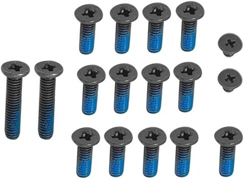 Gintai 17Pcs Lower Bottom Base Cover Case Screws Replacement for HP Pavilion 15-AB (Black) in Saudi Arabia