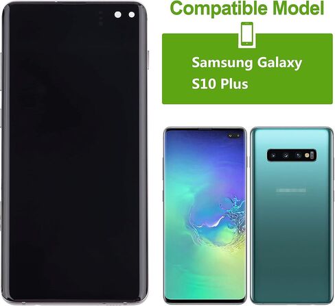 [2024 NEW] استبدال شاشة عرض AMOLED SWARKING متوافق مع Samsung Galaxy S10+ S10 Plus （أسود مع مجموعة شاشة لمس الإطار مع أدوات الإصلاح in Kuwait