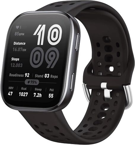 شريط ساعة السيليكون لـ Amazfit Helio Strap/Bip 6/Bip 5 ، Soft Sport Sport Replishible Strap لـ Amazfit GTR 4/3 in Kuwait