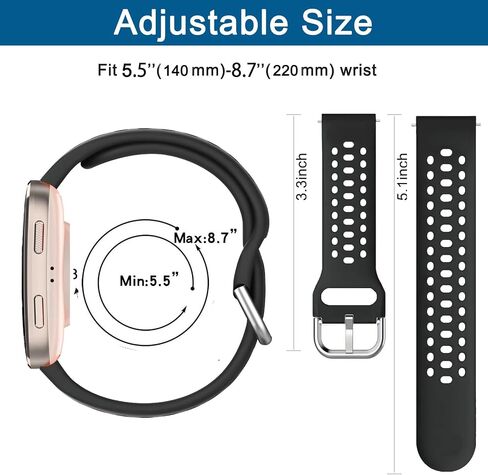 شريط ساعة السيليكون لـ Amazfit Helio Strap/Bip 6/Bip 5 ، Soft Sport Sport Replishible Strap لـ Amazfit GTR 4/3 in Kuwait