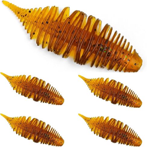 سحر الناعم للسباحة ، طقم سحر الصيد البلاستيكي ، الطعوم السمكية للسباحة مع 5 ألوان ، ذيل إبرة صغيرة ملولبة للتراوت ، كرابي ، باس ، أسماك حمراء ، مياه عذبة ، مياه مالحة in Kuwait