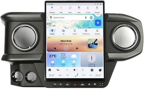 13.8 Inch Qualcomm Android Car Radio for Toyota Tacoma 2016-2023 Stereo Upgrade T-Style Head Unit Carplay Multimedia IPS Touch Screen Android Auto Player GPS Navigation,4G LTE,8+128GB in Kuwait
