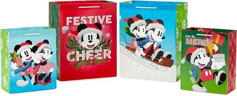 هولمارك شنطة هدايا كبيرة مقاس 13 انش مع مناديل ورقية (ميني ماوس) لاعياد الميلاد وحفلات الاطفال او اي مناسبة in Saudi Arabia