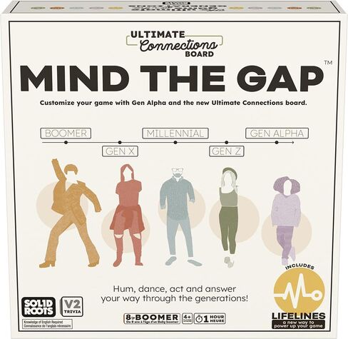 ألعاب SPIN Master ، Solidroots Mind The Gap Ultimate Connections ، Amazon Exclusive ، Trivia لأجيال بما في ذلك Gen Alpha و Family Game Night و 4 & Up Players ، للأعمار 8 أو للأعلى in Kuwait