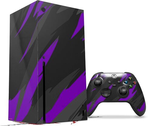 Wraptorskinz Skin Decal Vinyl Wrap متوافق مع وحدة التحكم Xbox Series X ووحدة التحكم - Camo Purple (وحدة التحكم في الألعاب غير مدرجة) in Saudi Arabia