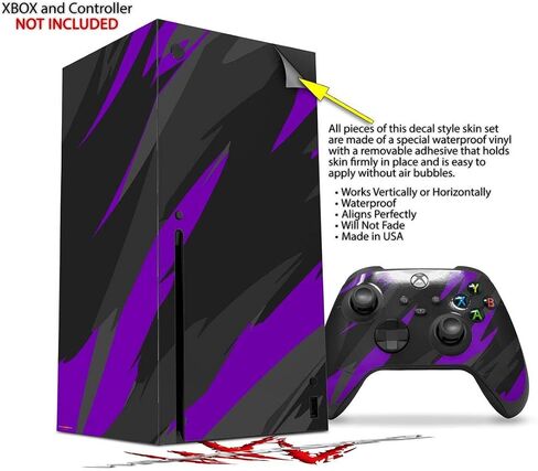 Wraptorskinz Skin Decal Vinyl Wrap متوافق مع وحدة التحكم Xbox Series X ووحدة التحكم - Camo Purple (وحدة التحكم في الألعاب غير مدرجة) in Saudi Arabia