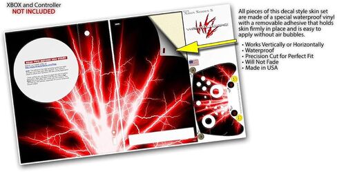 WraptorSkinz Skin Decal Vinyl Wrap compatible with the XBOX Series S Console and Controller Lightning Red (GAMING CONSOLE NOT INCLUDED) in Saudi Arabia