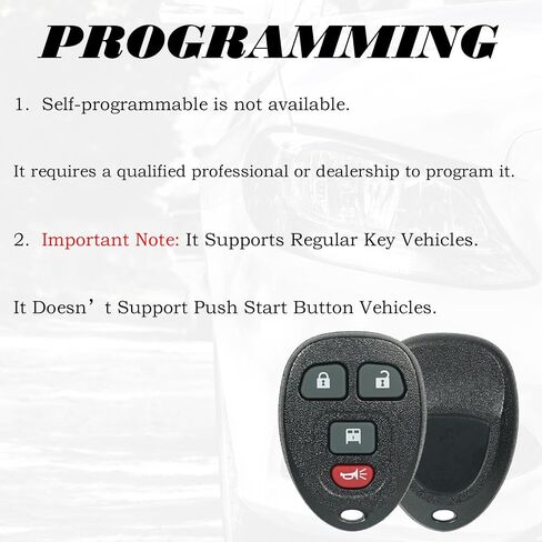Key Fob Replacement Fits for Chevrolet Express GMC Savana 2007 2008 2009 2010 2011 2012 2013 2014 2015 2016 2017 2018 2019 2020 2021 2022 2023 2024 2025 Keyless Entry Remote Control OUC60221 in Saudi Arabia